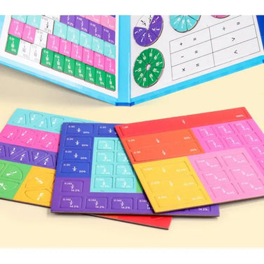 Magnetix NumiBook | Aprender jugando – Juego Montessori de fracciones con conjunto de cálculo magnético